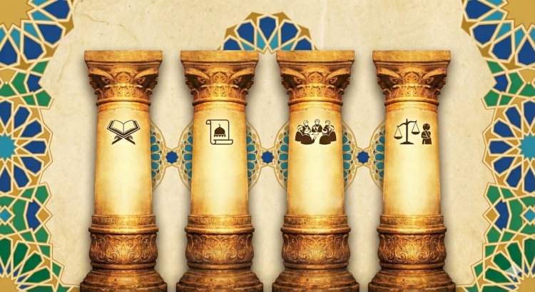 इस्लामी शरिया के चार प्रमुख स्तंभ: कुरान, सुन्नत, इज्मा और कियास