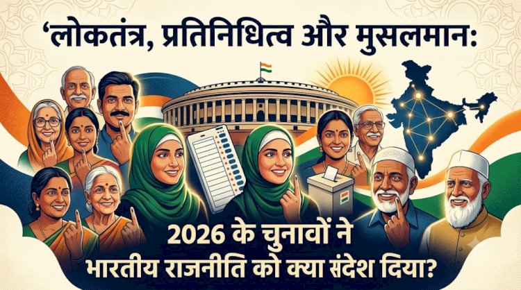 लोकतंत्र प्रतिनिधित्व और मुसलमान: 2026 के चुनावों ने भारतीय राजनीति को क्या संदेश दिया?