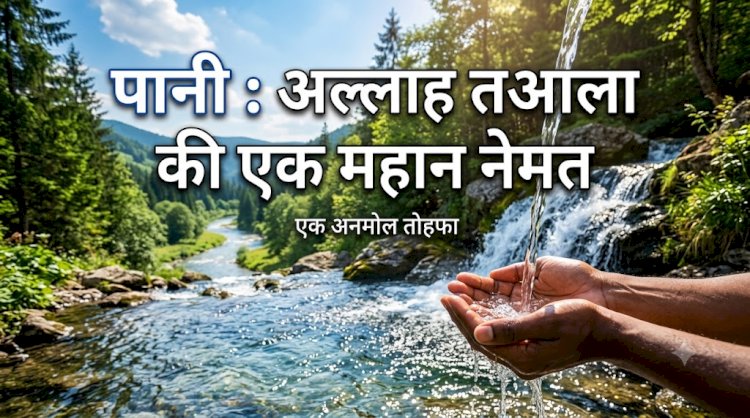 पानी : अल्लाह तआला की एक महान नेमत